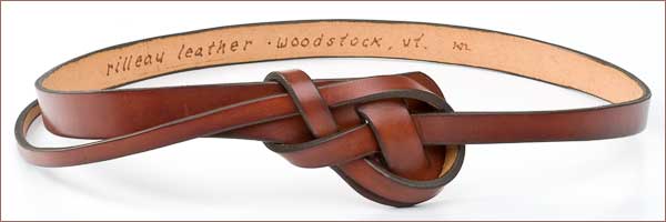 Rilleau Leather knot belt