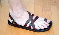 sandal with buckle
